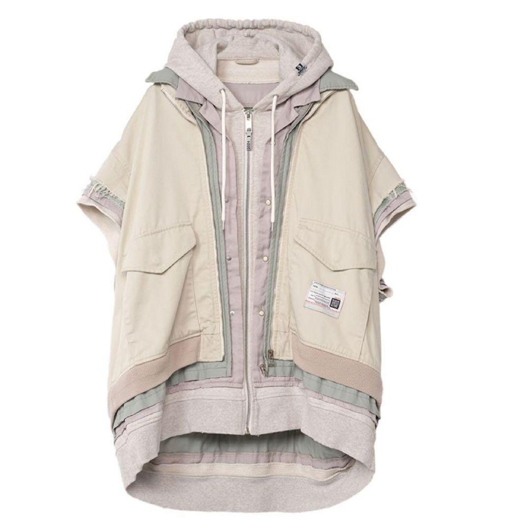 メゾンミハラヤスヒロ/2025ss/トリプルレイヤード/パーカー/Size46