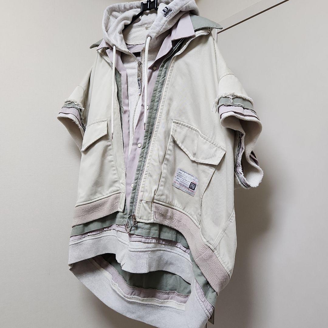 メゾンミハラヤスヒロ/2025ss/トリプルレイヤード/パーカー/Size46