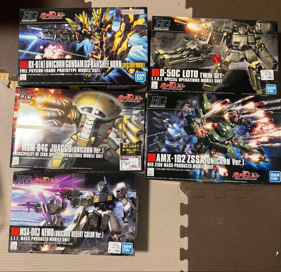 1/144 HGUC AMX-102 ズサ　などユニコーン5点セット