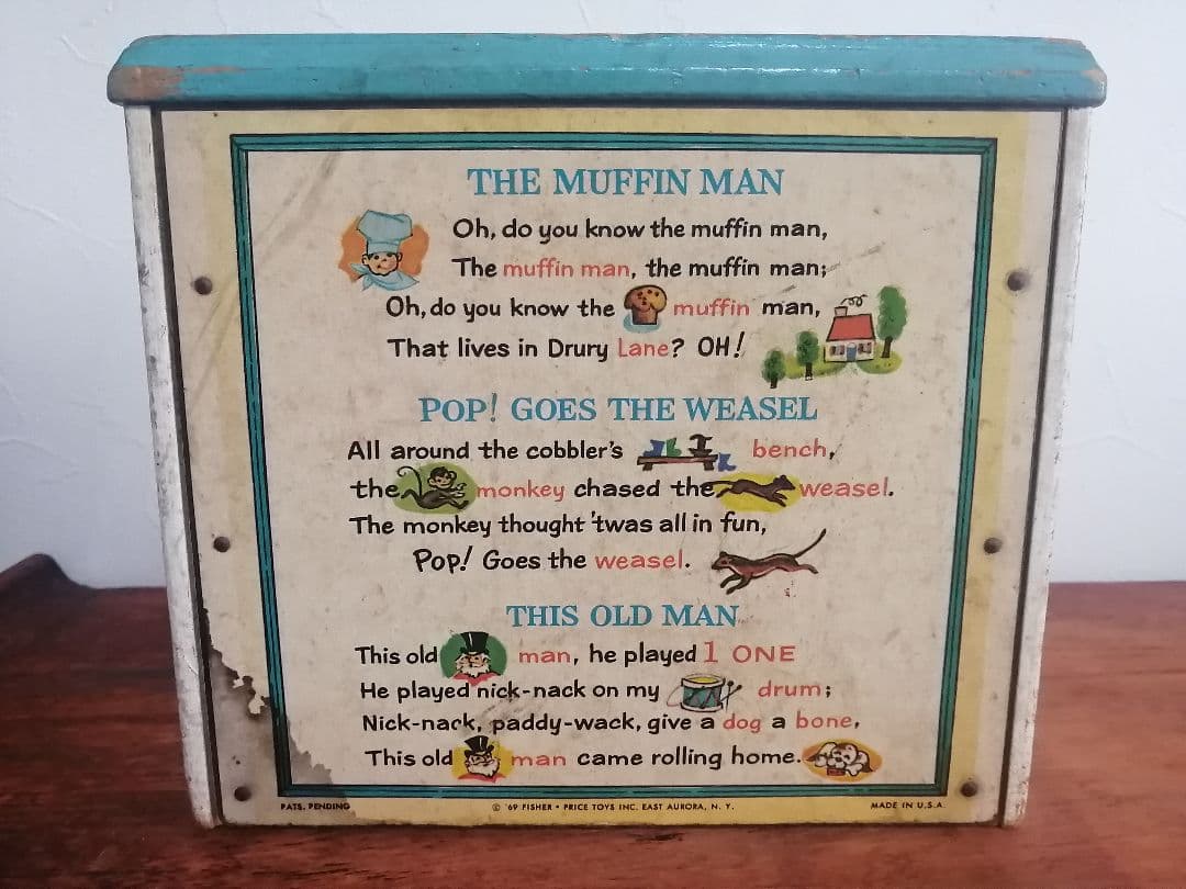 ヴィンテージ 60's USAフィッシャープライス ピアノ 玩具