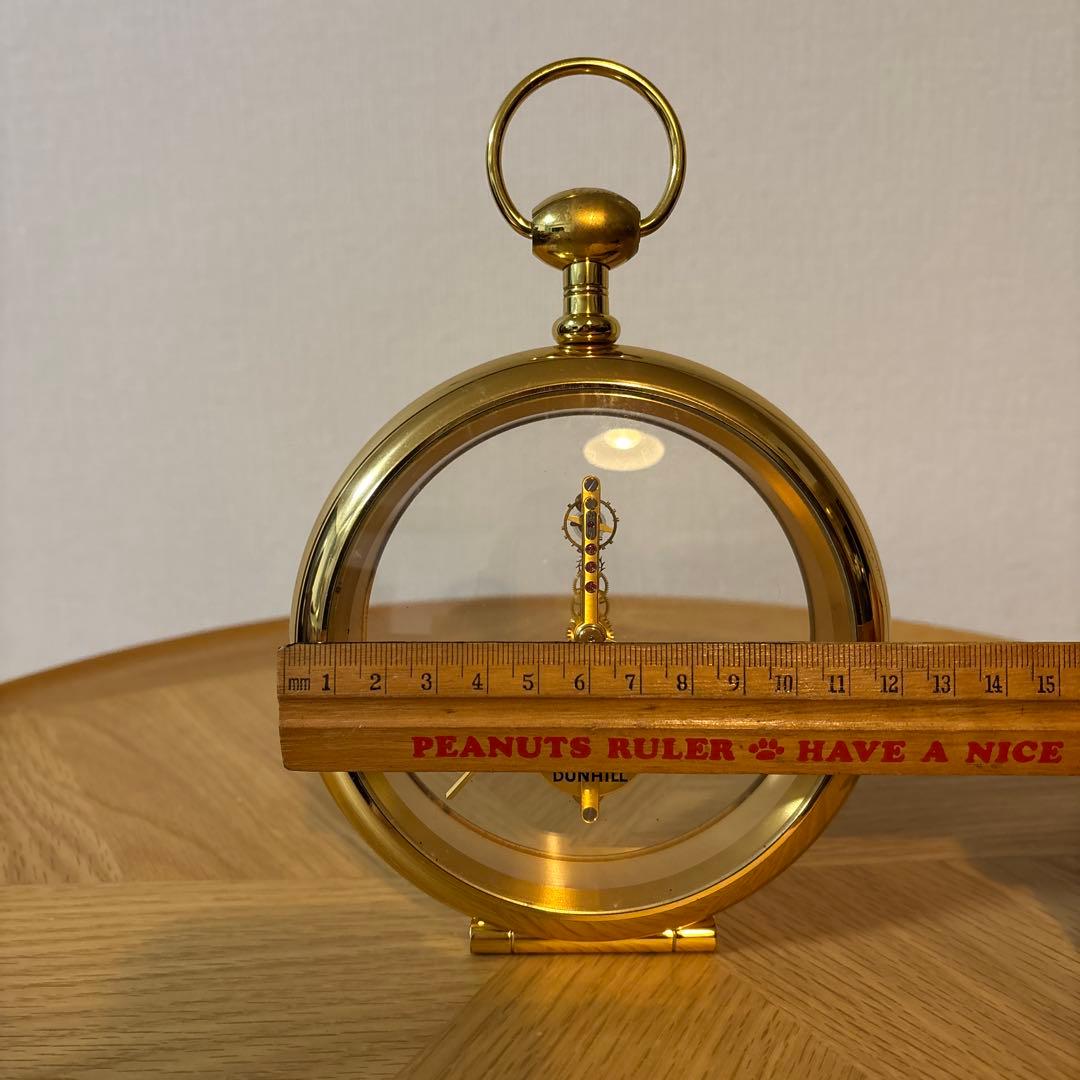 ジャガールクルト 純正スケルトン手巻き置き時計