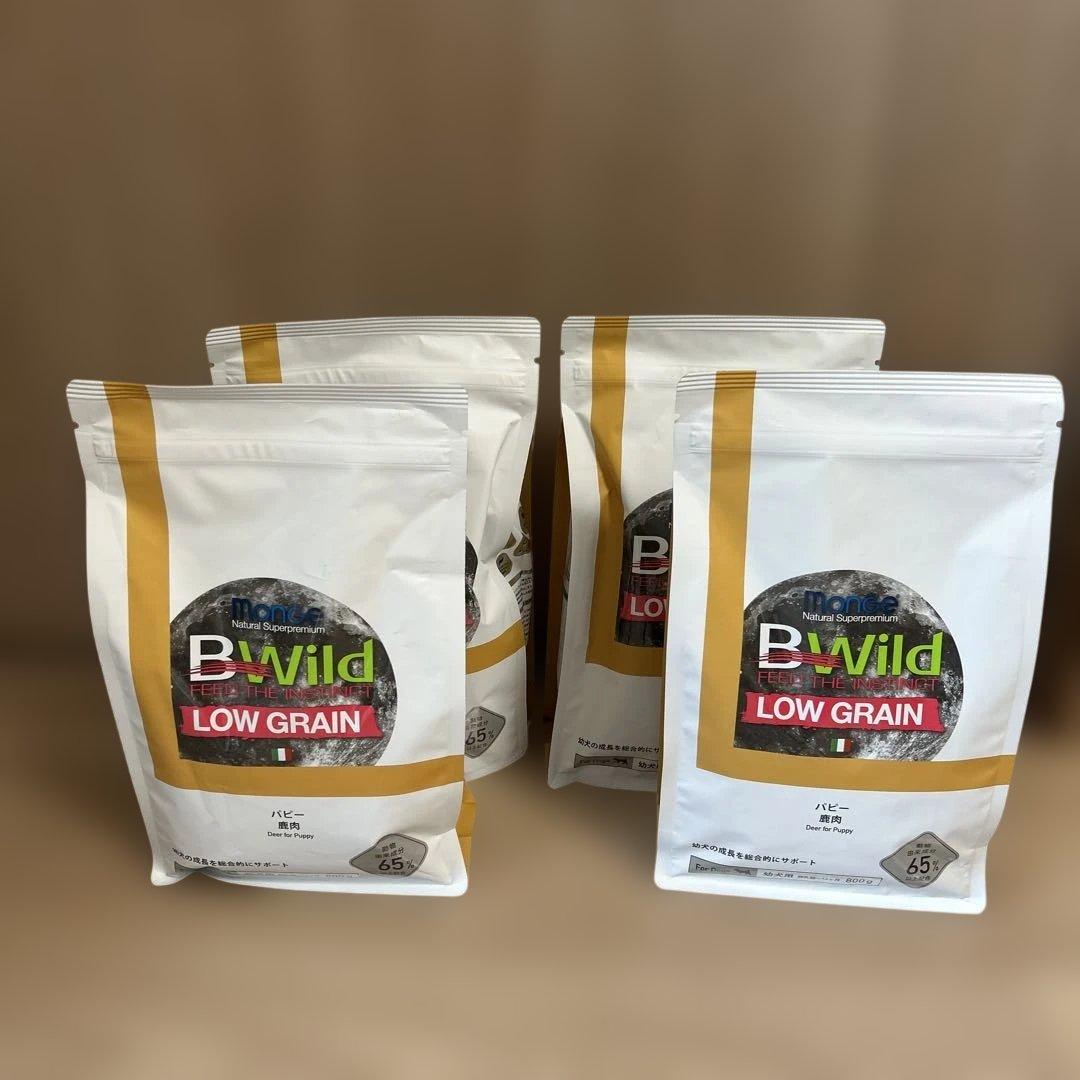 B:Wild 低グレインドッグフード 鹿肉 800g 4個セット