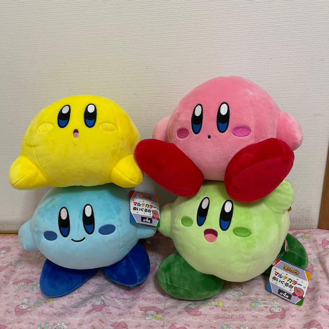 ☆新品☆星のカービィマルチカラーぬいぐるみ全4種