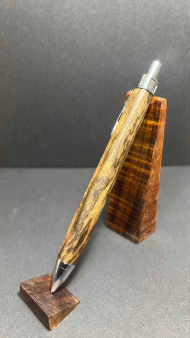 ［ 黒柿　孔雀杢 ］　木軸ペン　木軸　シャーペン　木軸シャーペン　黒柿孔雀杢