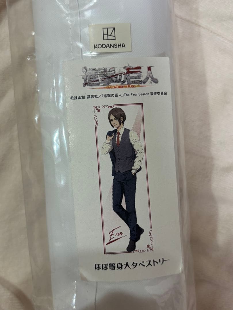 進撃の巨人 エレン ほぼ等身大タペストリー