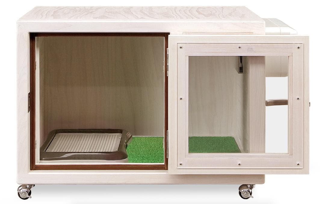 新品未使用｜防音ケージ｜小型犬向け｜キャスター付き｜ヒノキ材｜005