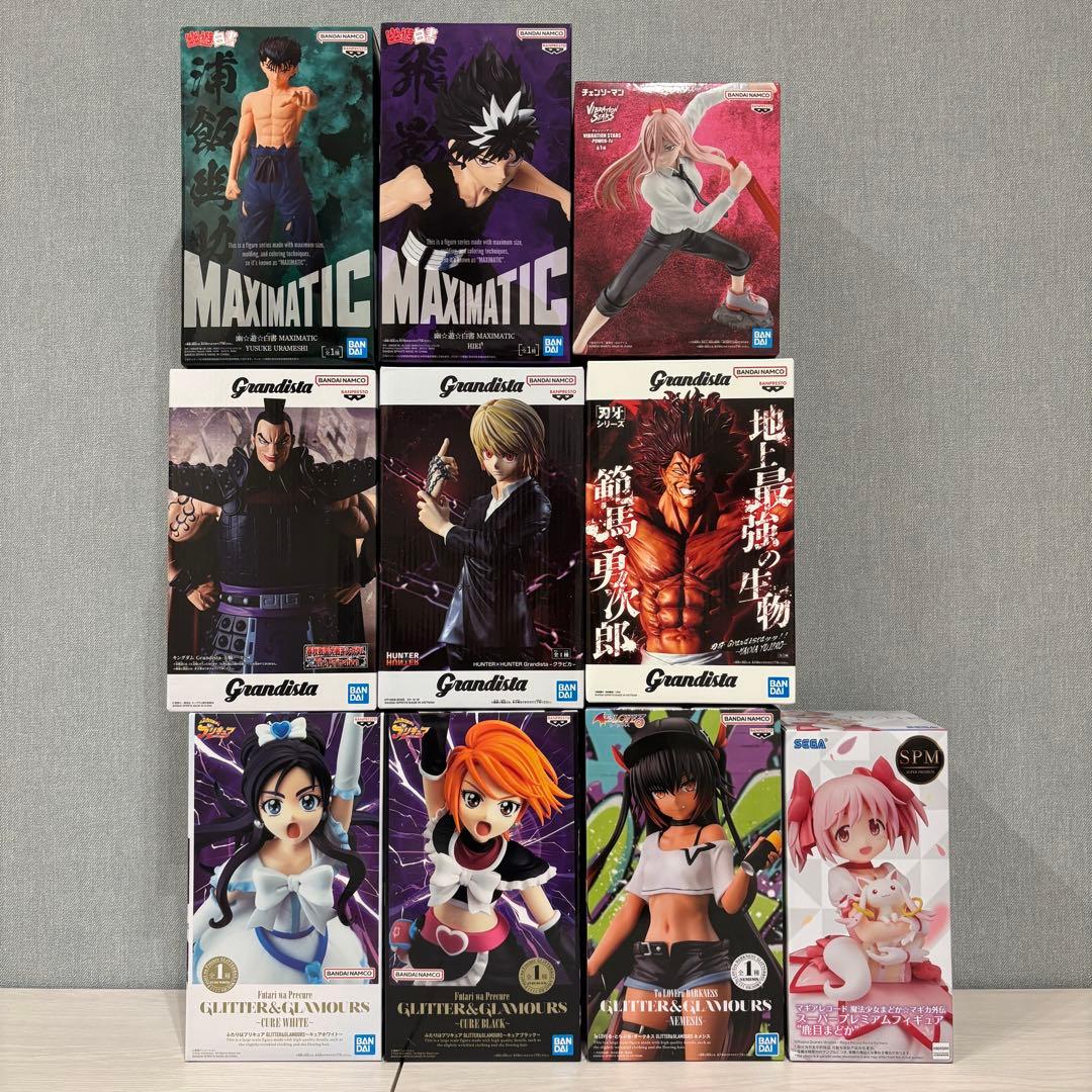 【未開封】フィギュア10個セット クラピカ 範馬勇次郎 パワー まどか 幽遊白書