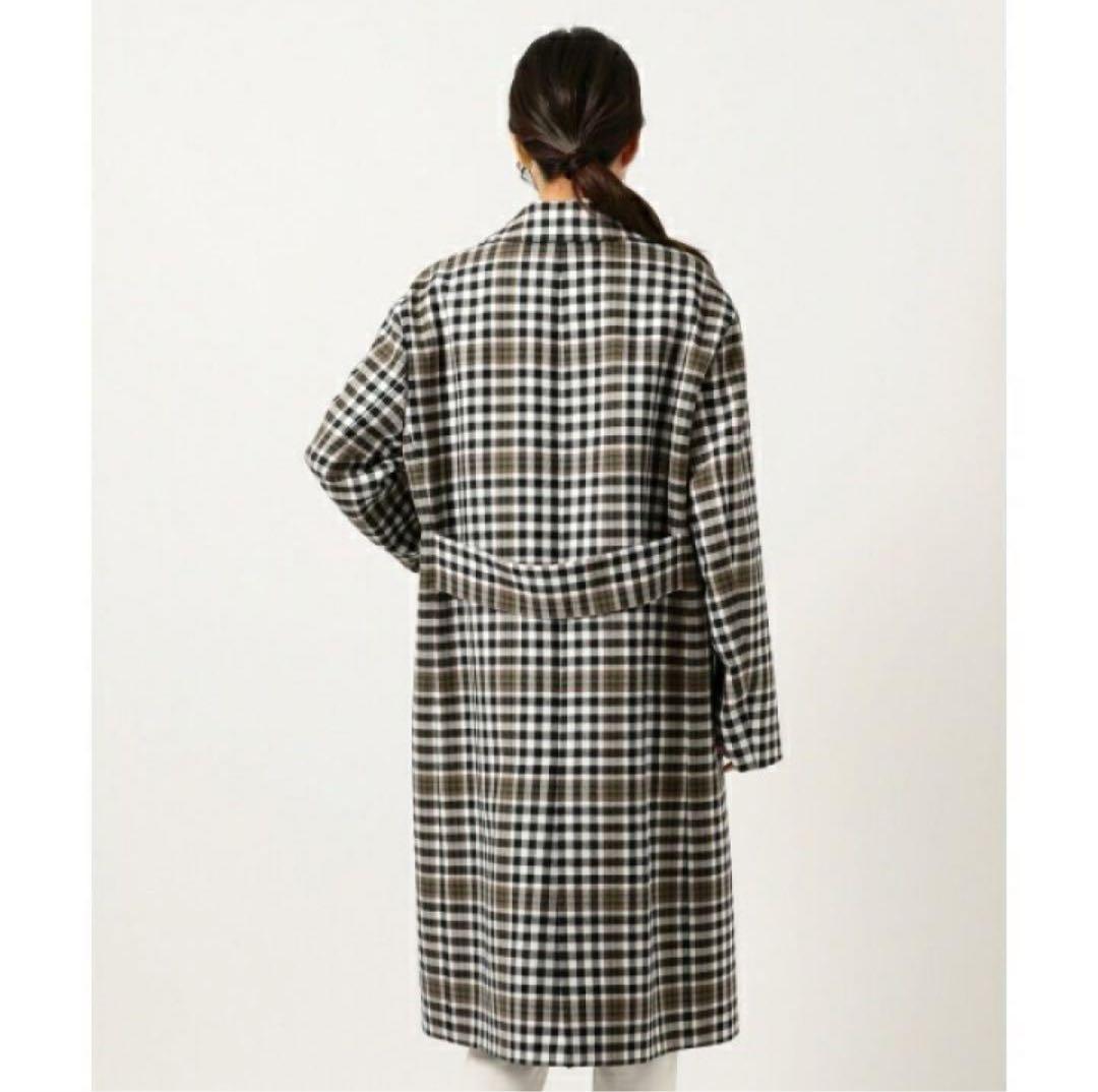 ⭐️極美品⭐️ 23区 3XL 46 大きいサイズ チェック チェスターコート