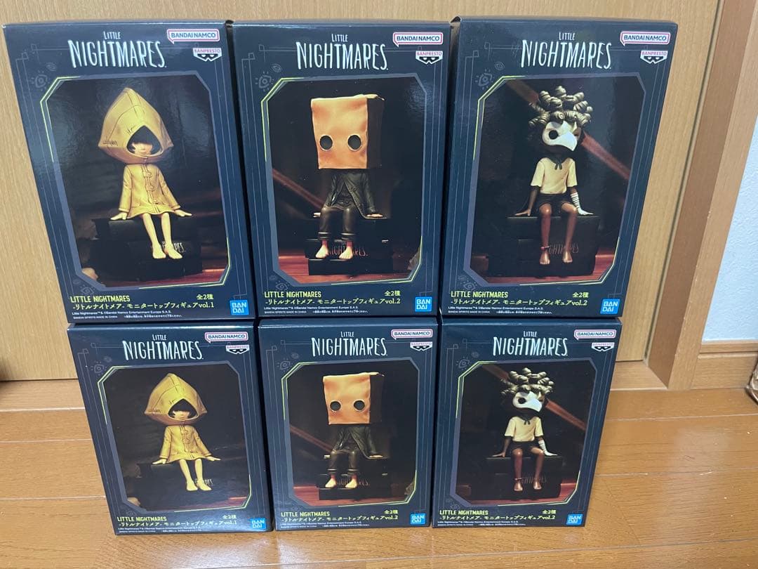 リトルナイトメア　モニタートップフィギュア　3種計6個セット