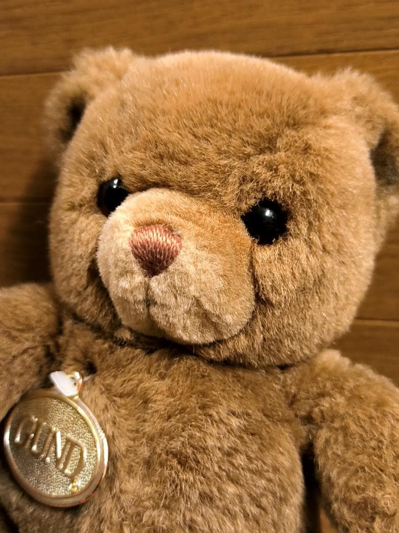 レトロ GUND 1983 ブラウンベアぬいぐるみ [エンブレム付] テディベア