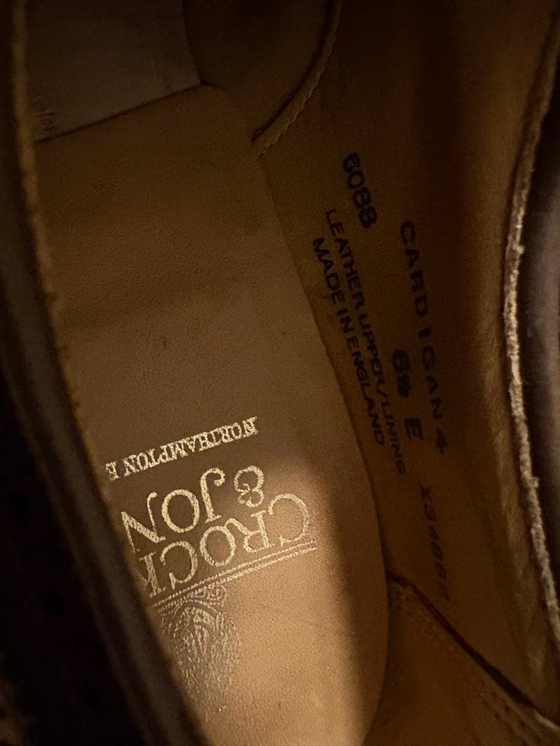 靴 Crockett&Jones Cardigan4 6 1/2 E