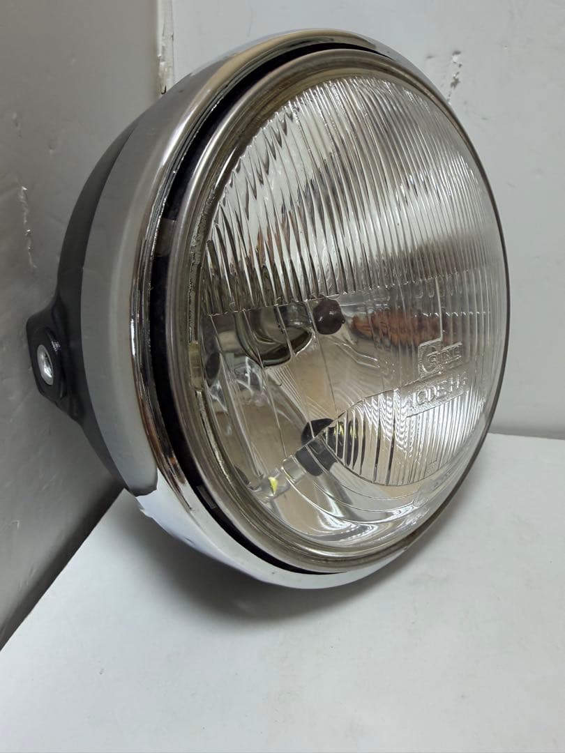 希少廃盤品当時物シビエ一文字180πシビエ凸レンズ付ヘッドライトCIBIE