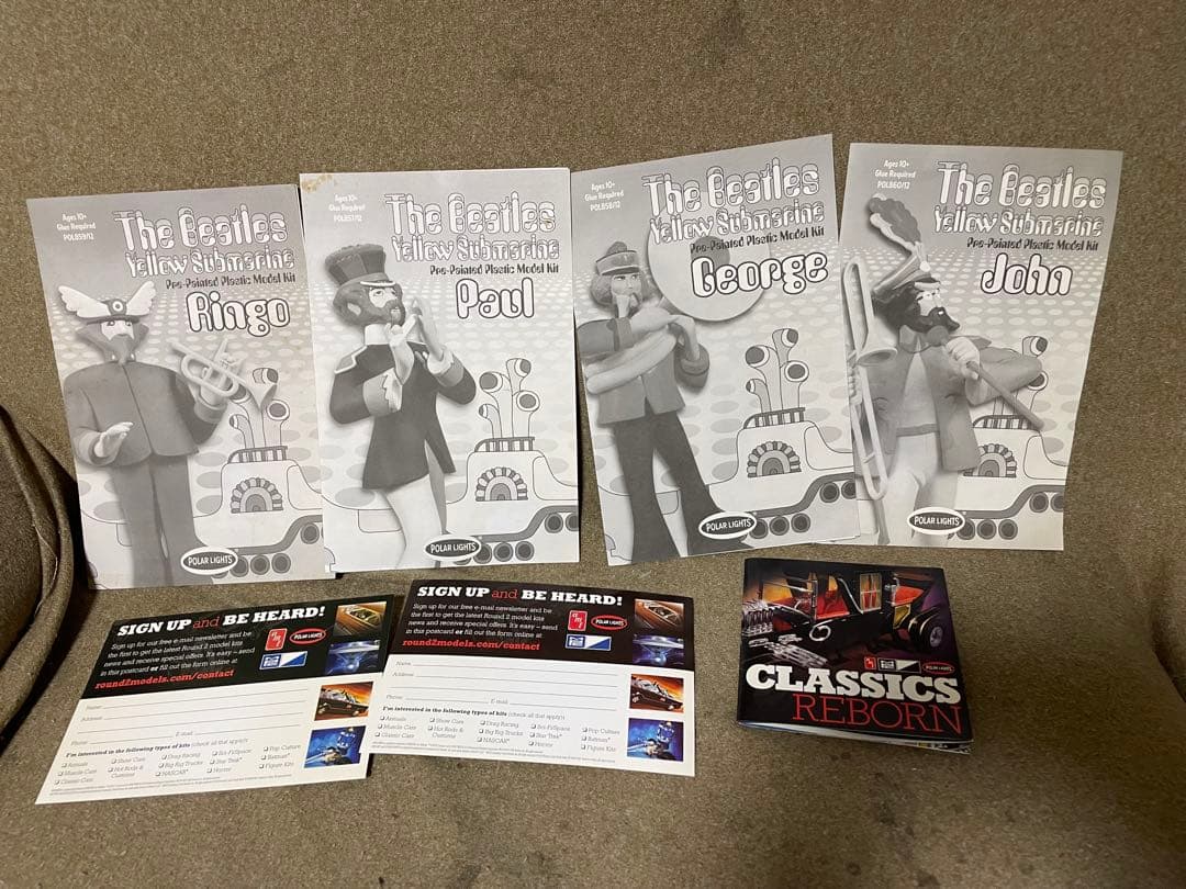 【激レア！】ビートルズ　イエローサブマリン　フィギュア　レトロ　プラモデル