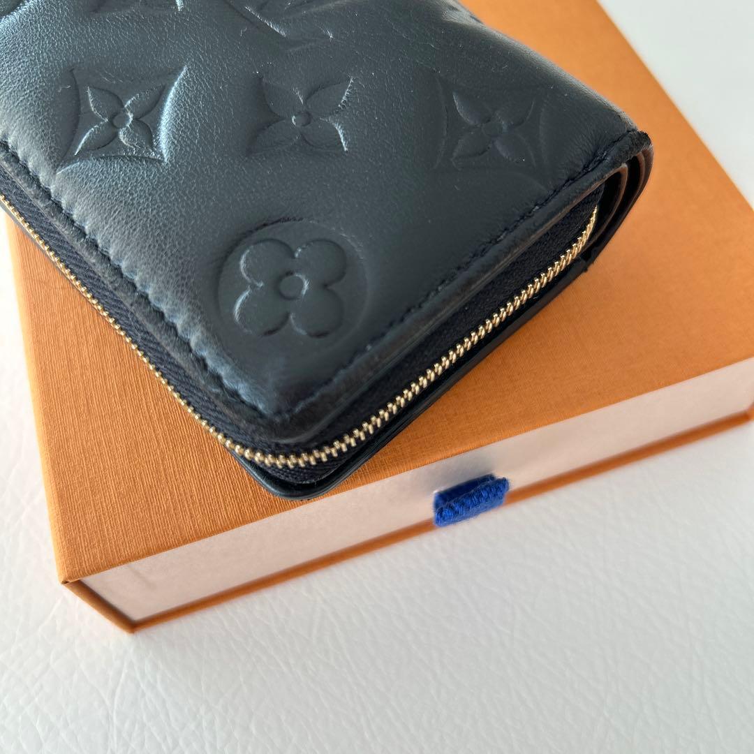 ルイヴィトン　ポルトフォイユルー　ノワール　黒　ラムレザー