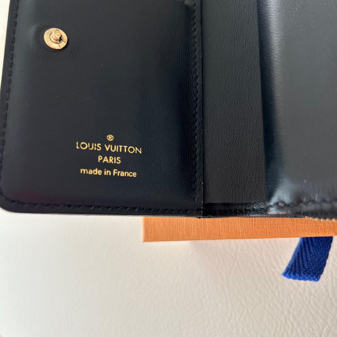 ルイヴィトン　ポルトフォイユルー　ノワール　黒　ラムレザー
