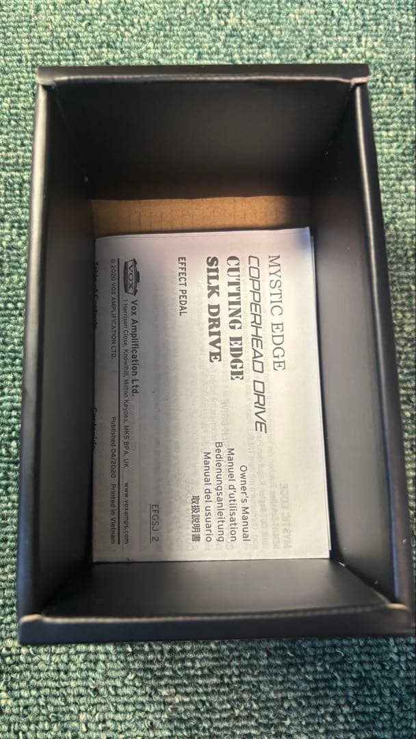 VOX MYSTIC EDGE ギターエフェクター 真空管 Nutube搭載