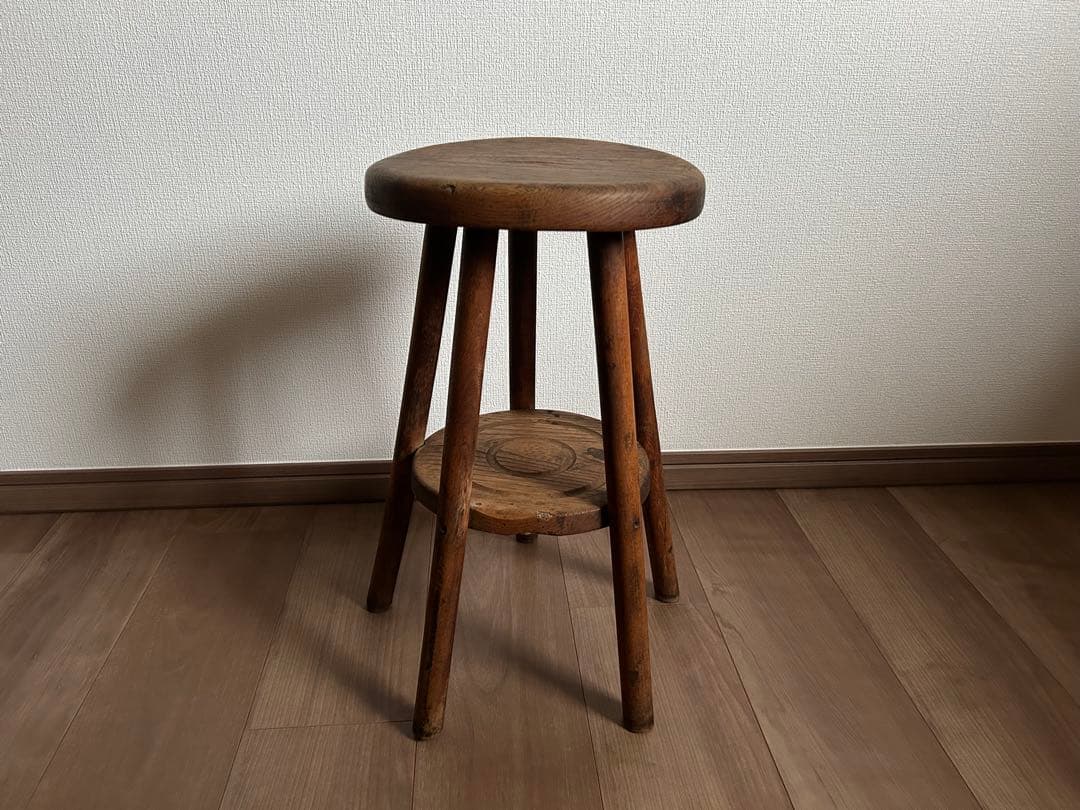 t*5様 希少　5本脚　スツール　丸椅子　アンティーク　レトロ　ヴィンテージ　チ