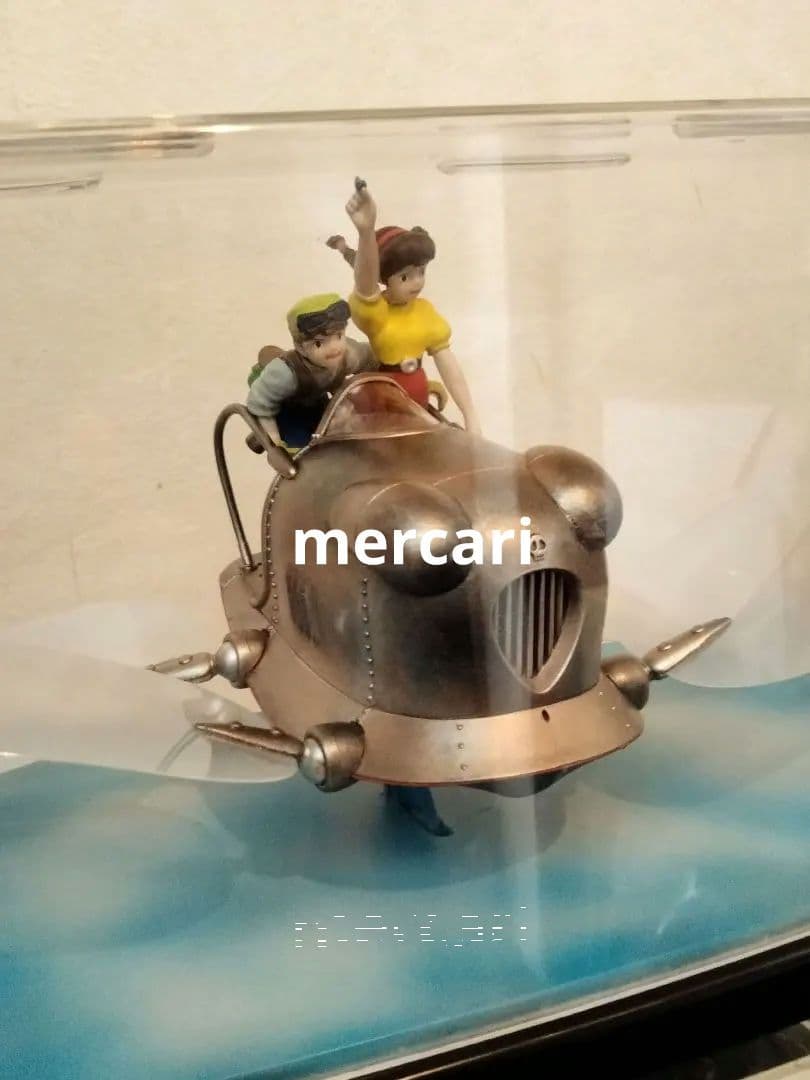 天空の城ラピュタ☆　フラップタープラモデル完成品　ケース付きバンダイ1/20