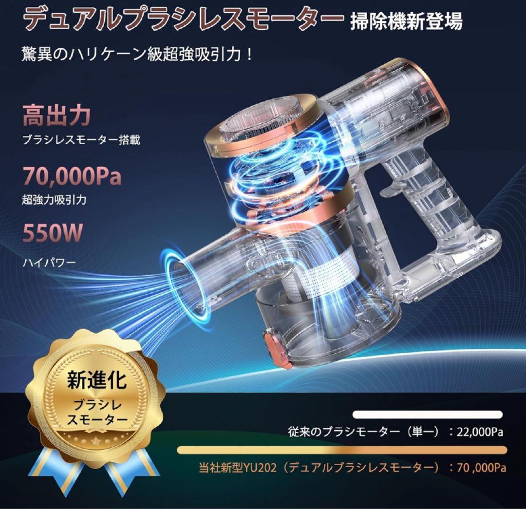 掃除機 コードレス 強力吸引 軽量 自立式 スティッククリーナー 大掃除 掃除