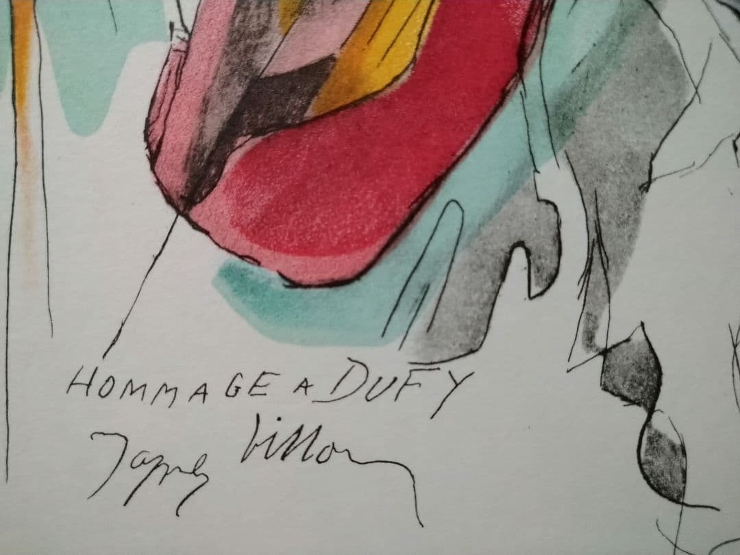 ジャック・ヴィヨンのリトグラフ　マルセル・デュシャンの兄弟