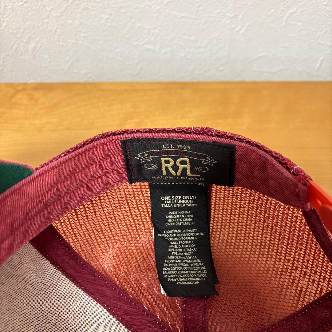 【RRL】ロゴパッチ ツイル トラッカー キャップ 新品、未使用