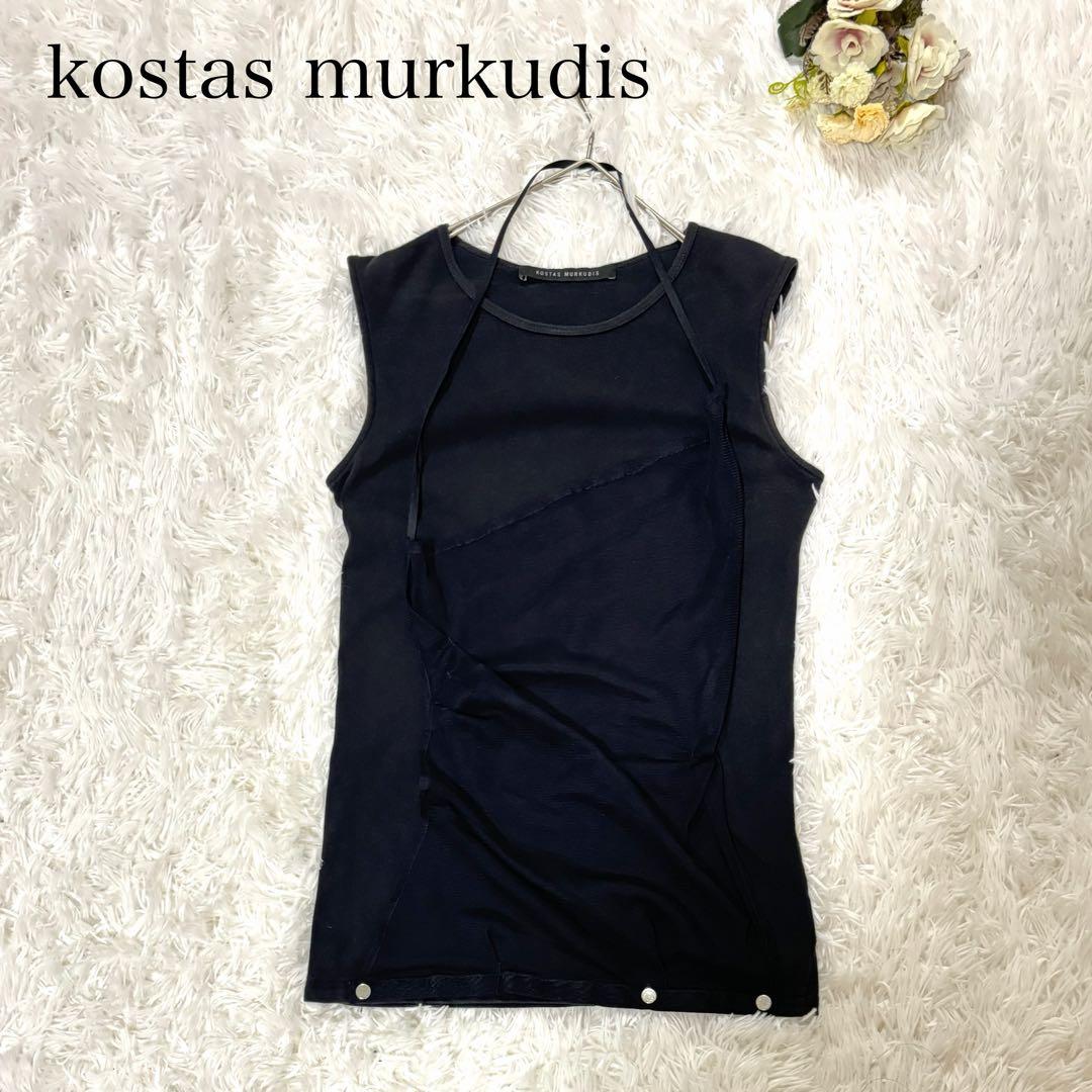 kostas murkudis コスタスムルクディス　ブラックタンクトップ　36