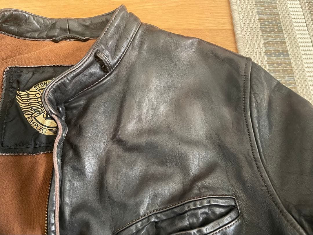 【48】Emporio ARMNI ライダースジャケット