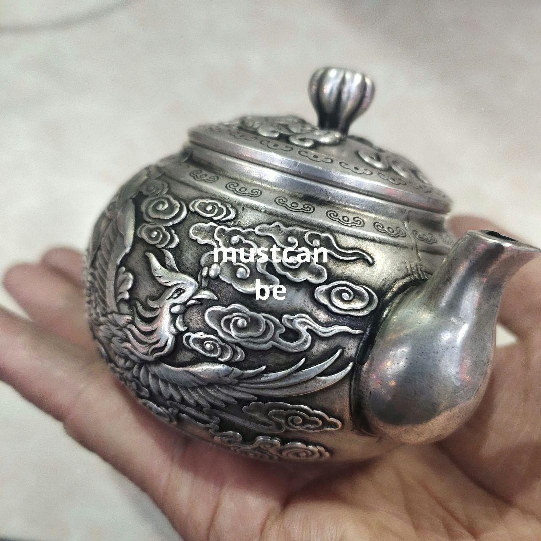 銅製 龍鳳徳利 茶壺 茶器 装飾品 工芸品 置物