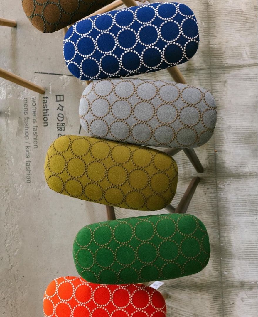 キッチンスツールBR H530＋ミナ ペルホネン　タンバリン　グレー