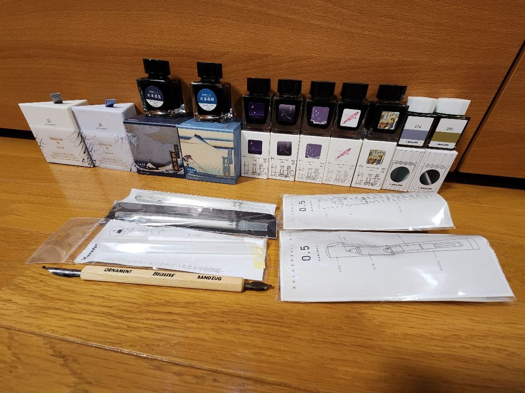 TONO&LIMS　インク5種&セーラー万年筆　インク工房　インク2種