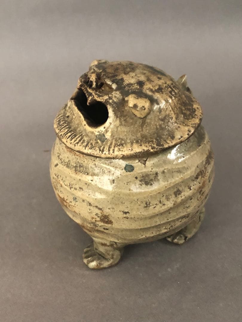 骨董　獅子の香炉　アンティーク