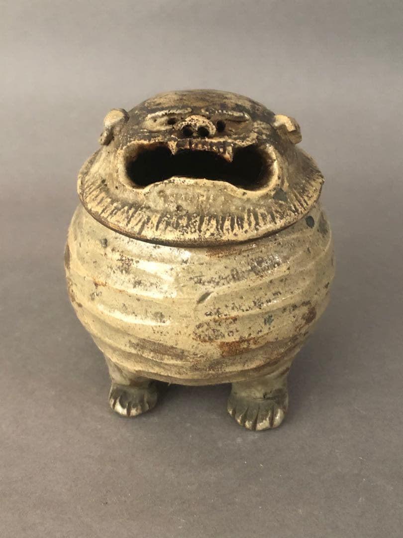 骨董　獅子の香炉　アンティーク