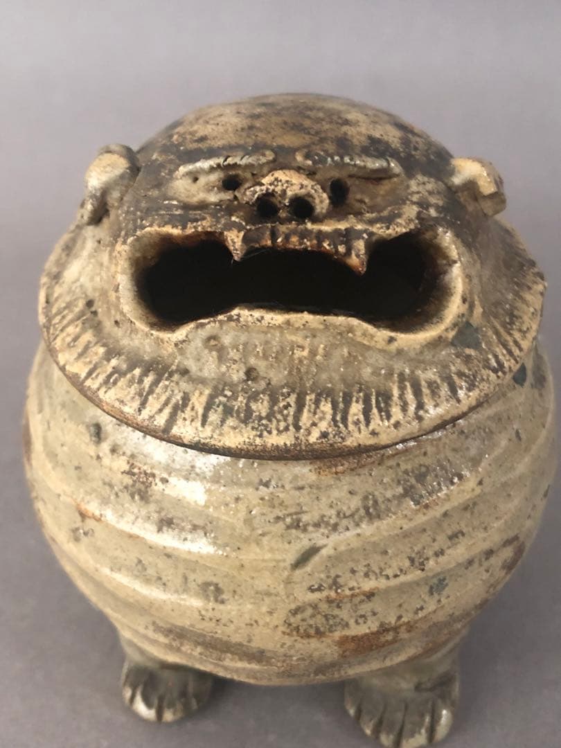 骨董　獅子の香炉　アンティーク