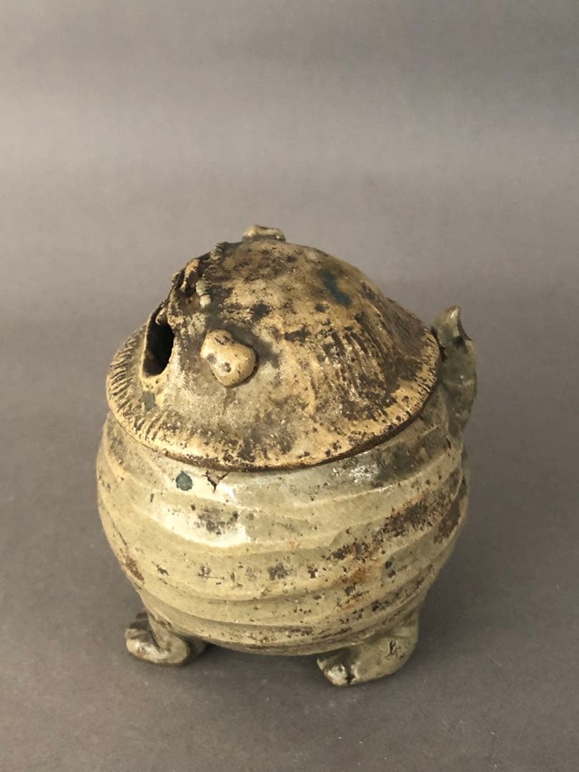 骨董　獅子の香炉　アンティーク