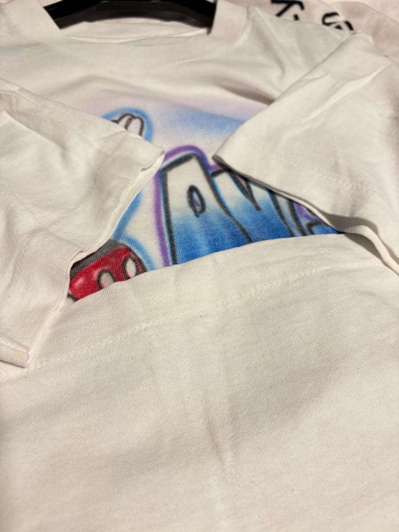 一点物 ヴィンテージ ミッキー エアブラシ ペイント ANGEL Tシャツ