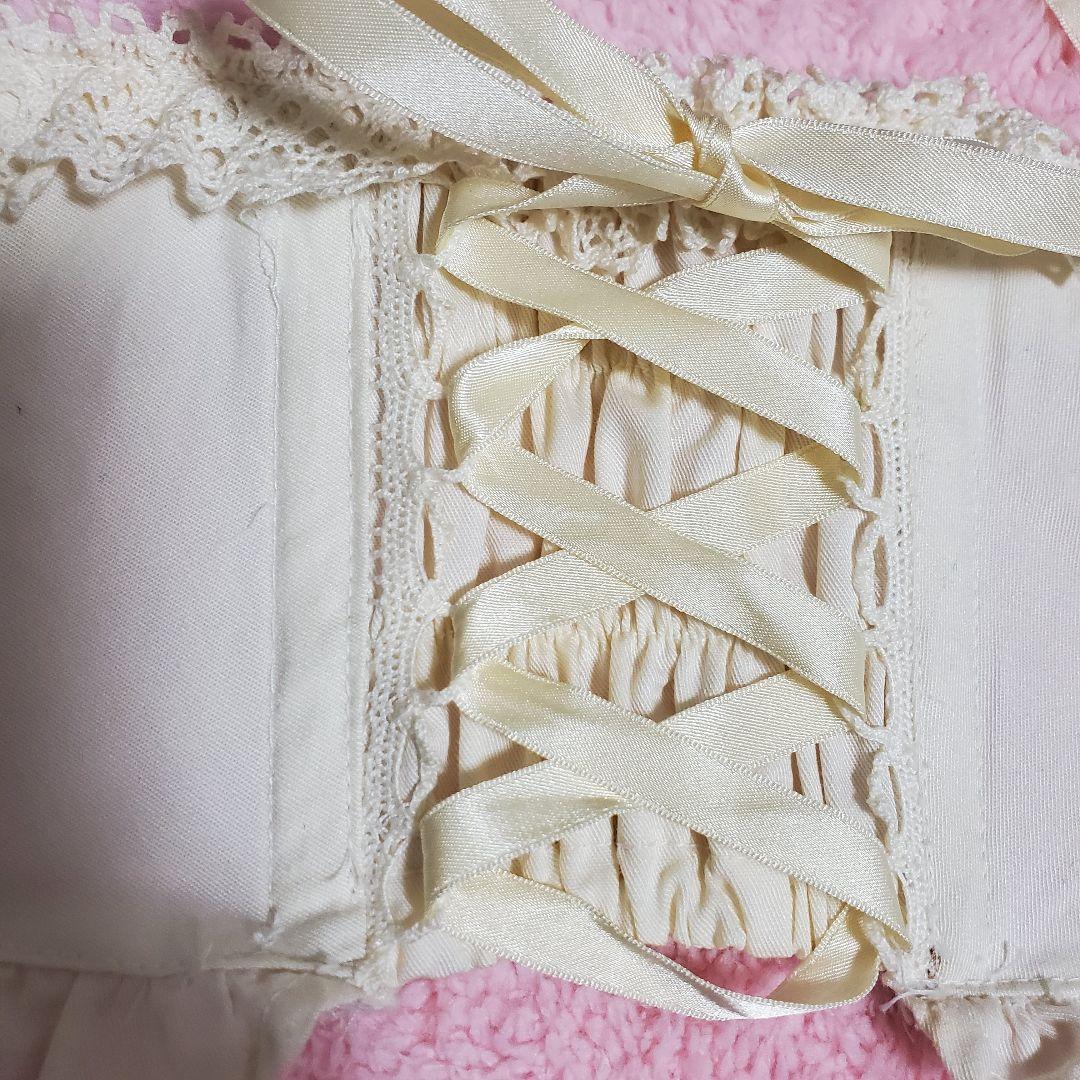 希少 BABY, コルセットスカート 生成 アイボリー