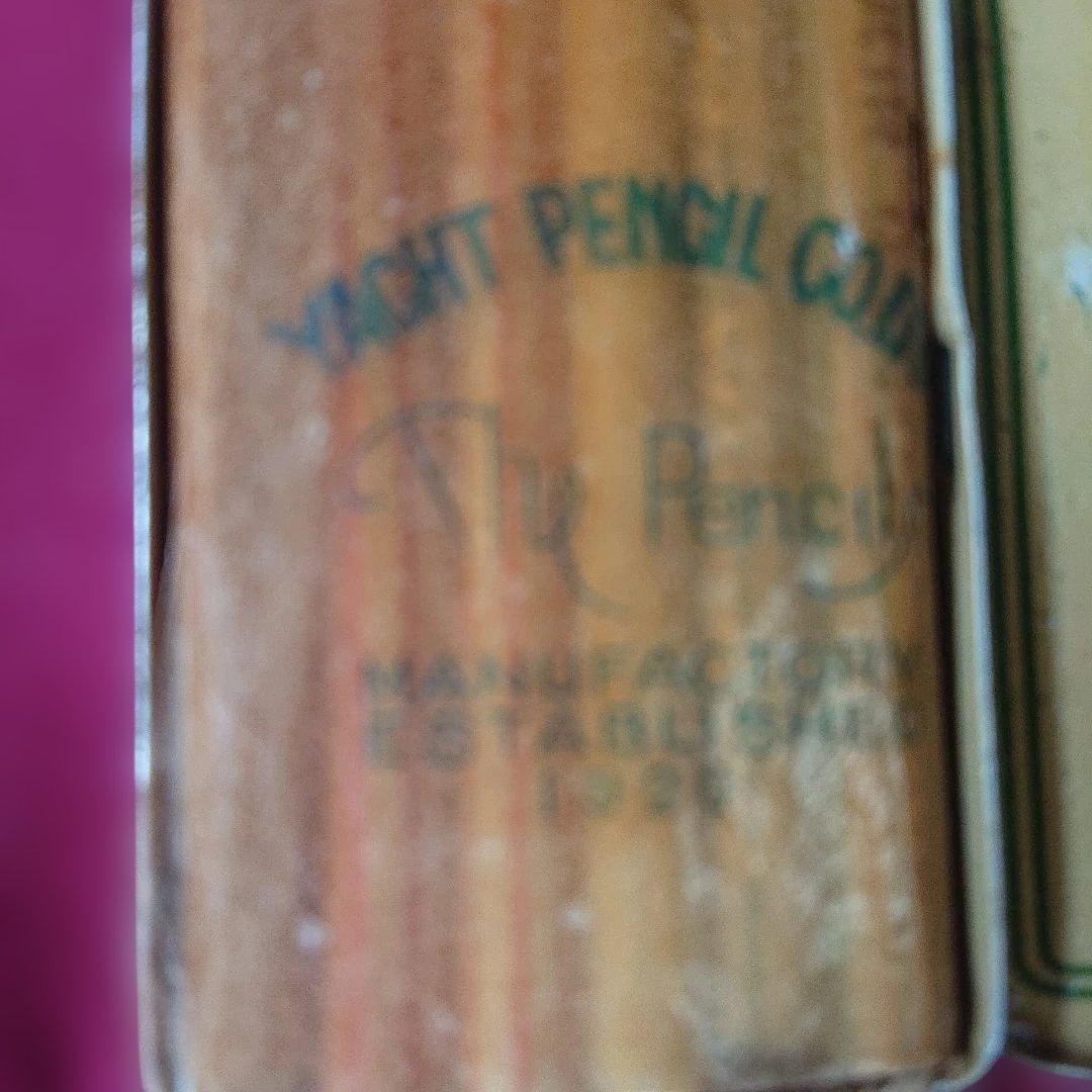1920年製超希少ヴィンテージヨット鉛筆ブリキ箱入Yacht Pencils