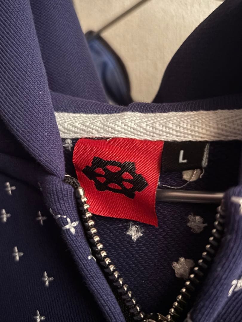 Davril BLUE STARDUST ZIP パーカー Lサイズ