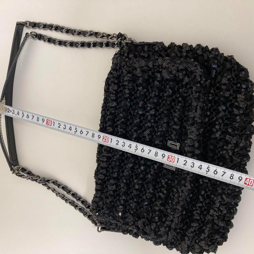 希少　アンテプリマ　ルッケット　ワンショルダー　レザー　ブラッグ　スパンコール