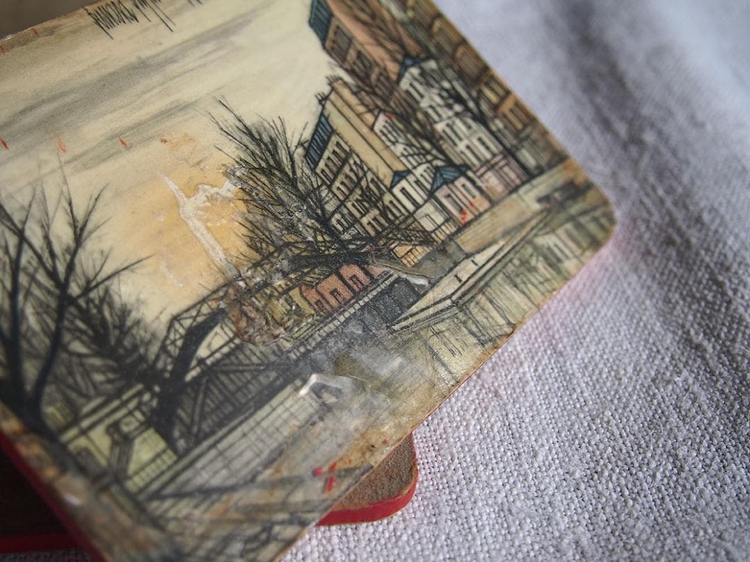 パリの画家ベルナール・ビュッフェのコースター6枚 ミッドセンチュリー /K319