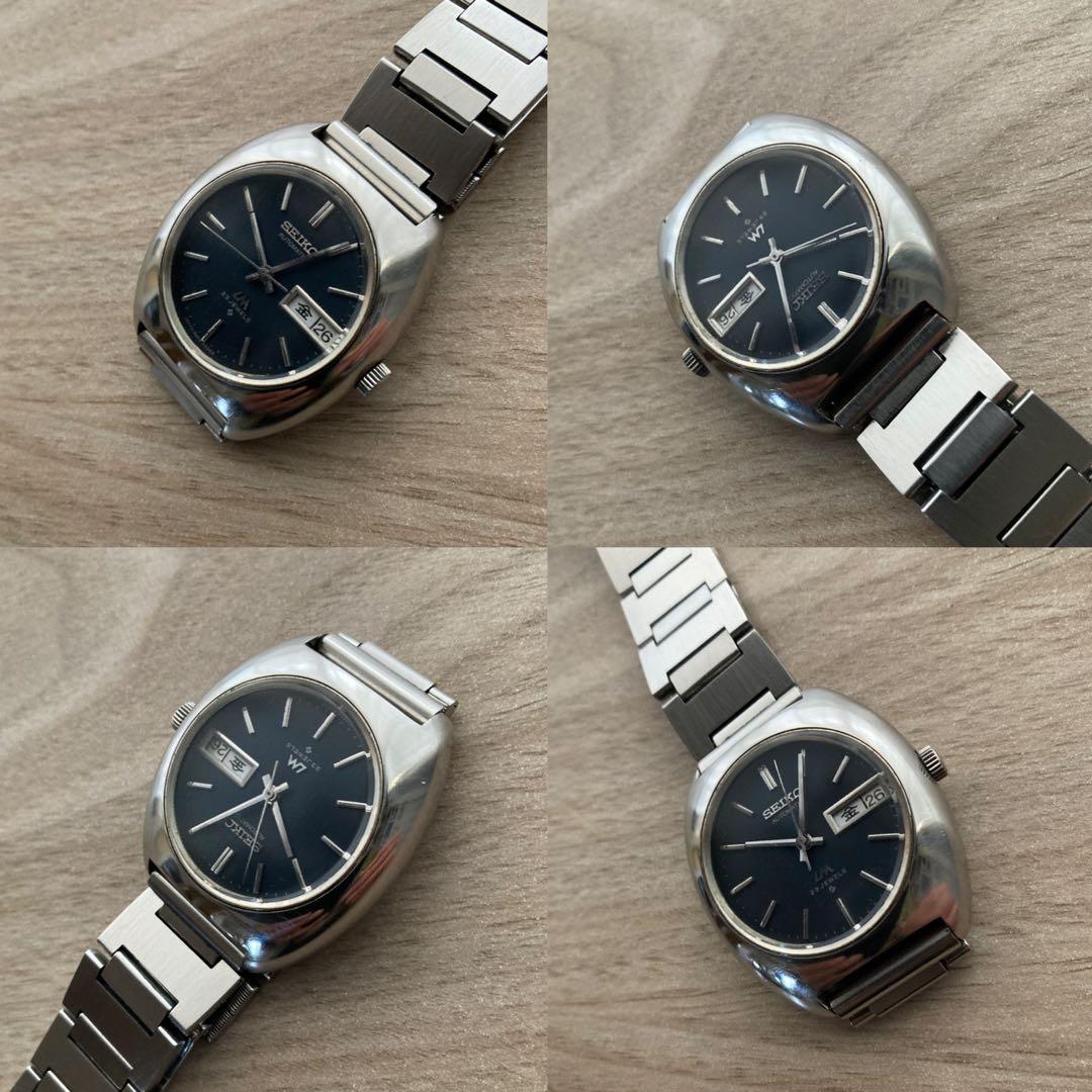 セイコーロードマチック23石 ネイビー文字盤　5606-6000