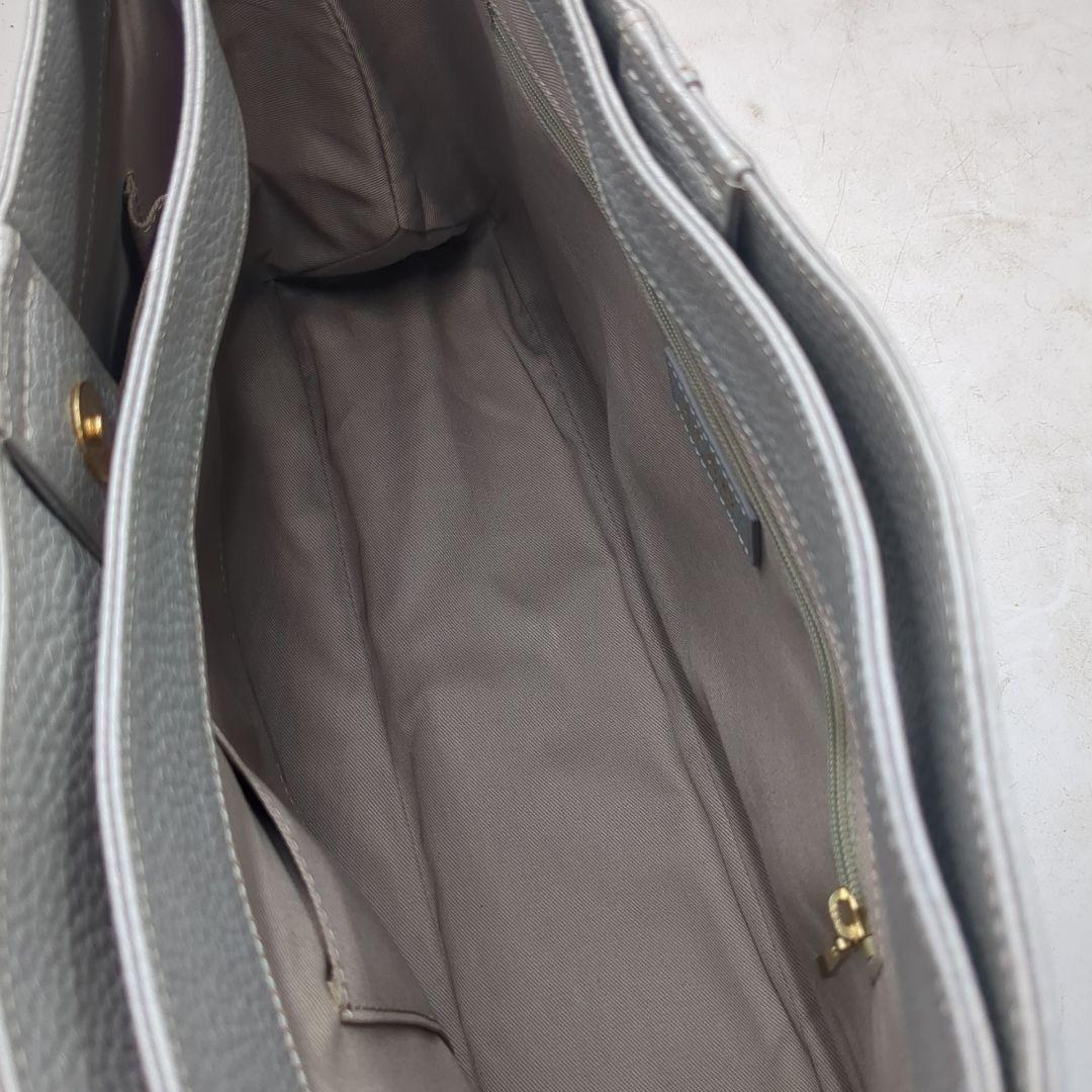 未使用級　ATAO 2way ショルダーバッグ エルヴィ シルバー　大きいサイズ