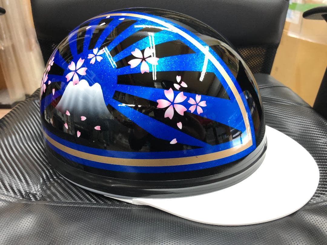 コルク半　カスタム　富士日章　三つボタン　黒青　ラメ　桜　高級クリヤ送料無料