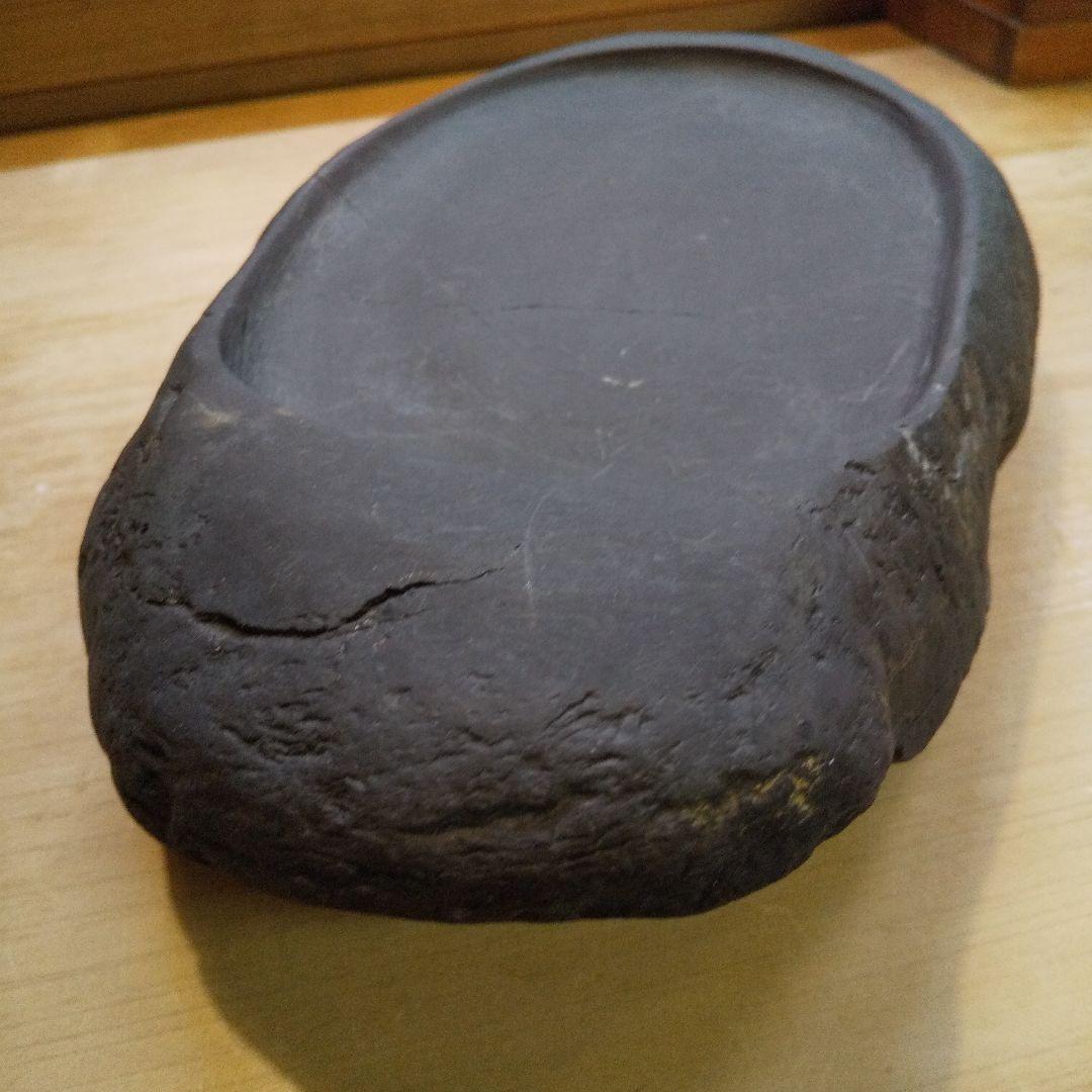 石製 楕円形 硯　書道用品　習字