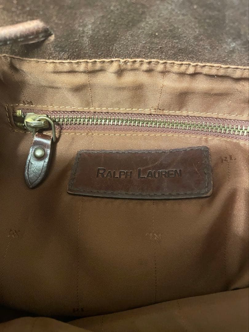 ラルフローレン　スウェードバッグ