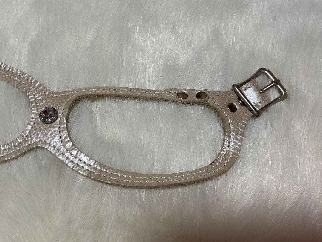 BUDDY BELT 3.5 パールベージュラインストーン付き