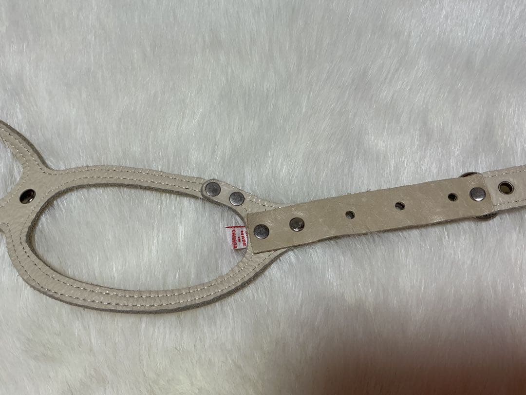 BUDDY BELT 3.5 パールベージュラインストーン付き