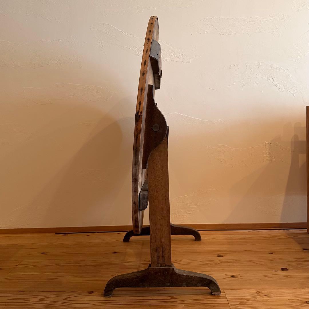 アンティーク　ワインテーブル　テイスティング　フランス　ヴィンテージ　ラウンド