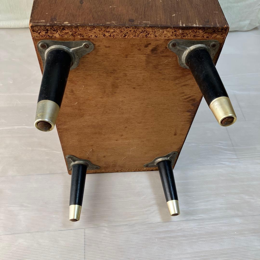 昭和レトロ　ビンテージ　トンボ台　木製木目調　6引き出し　テレビ台　希少