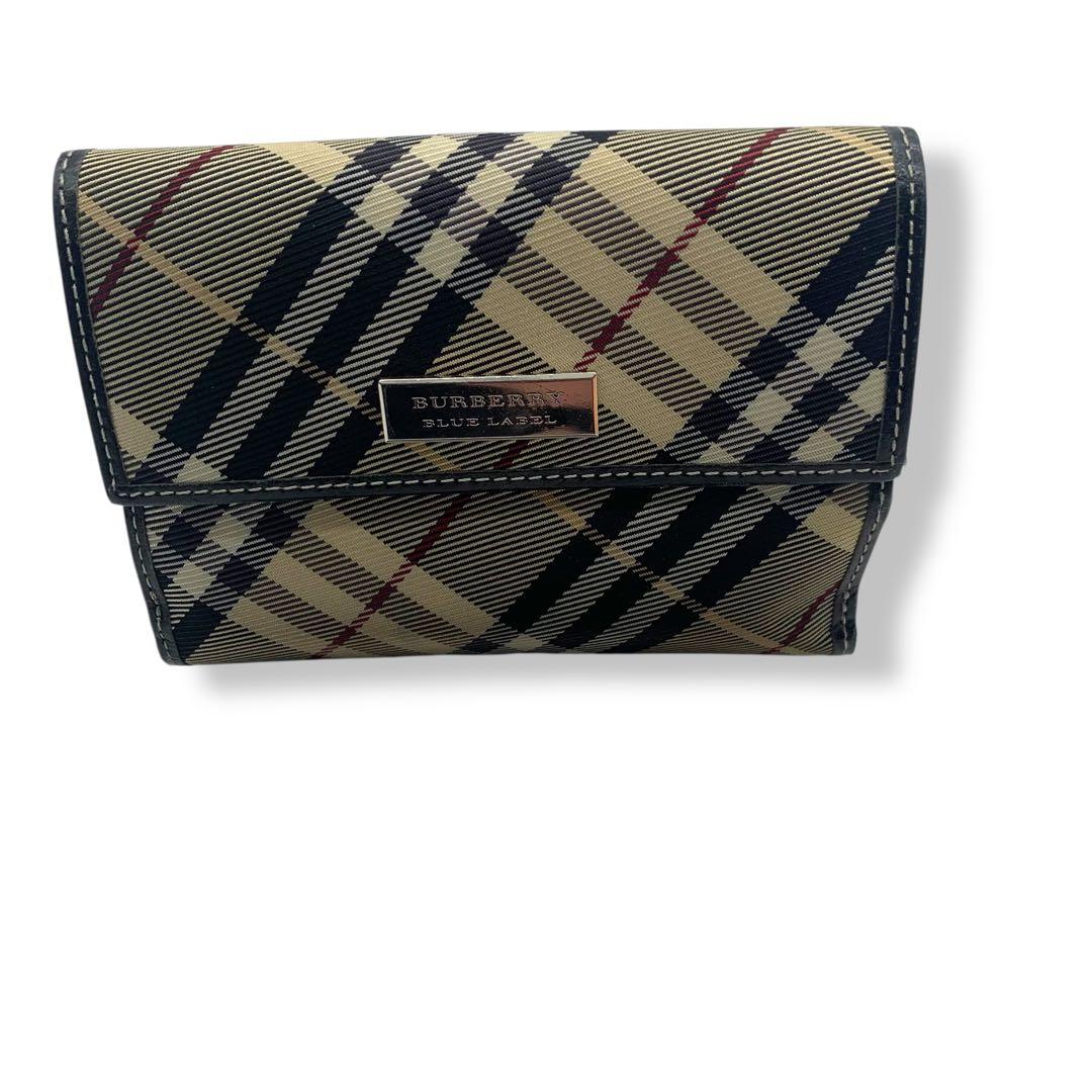 Burberry Blue Label チェック柄 二つ折り財布
